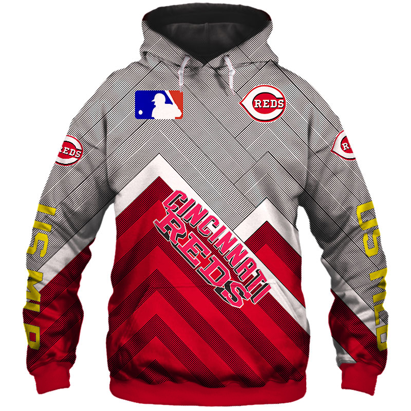 Cincinnati Reds Mlb All Over Print Baseball Zip Hoodie For Fan 0