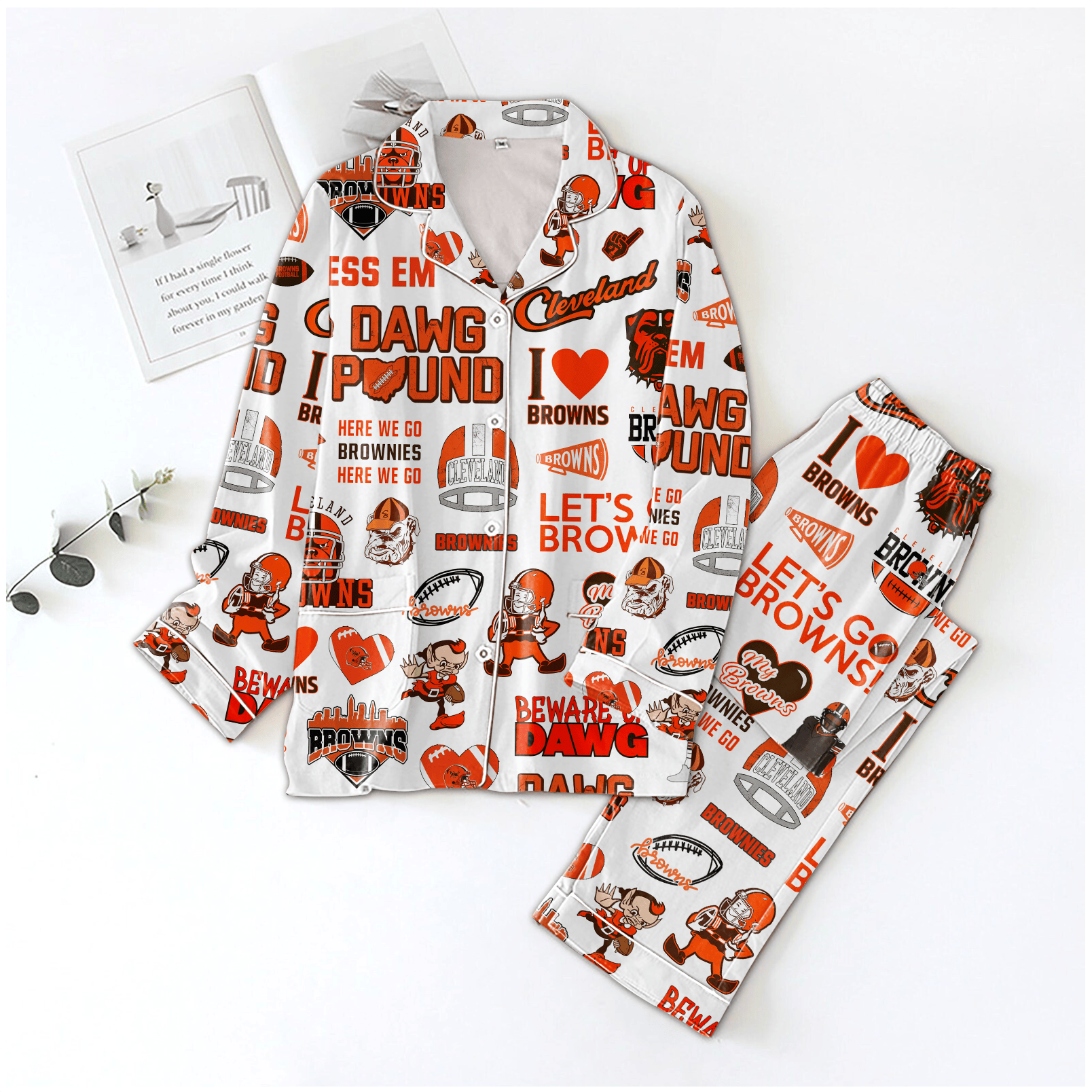 Cleveland Browns Icons Bundle Pajamas Set2B1 X3nvI