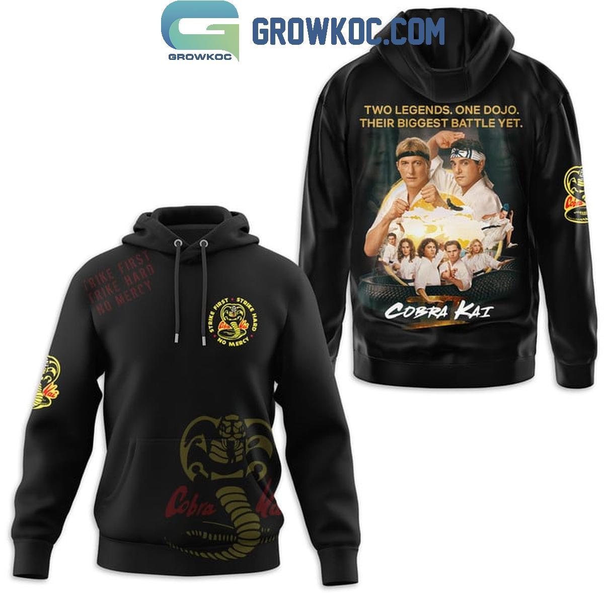 Cobra Kai Two Legends One Dojo Their Biggest Battle Yet Hoodie Shirts 1 5gM2G