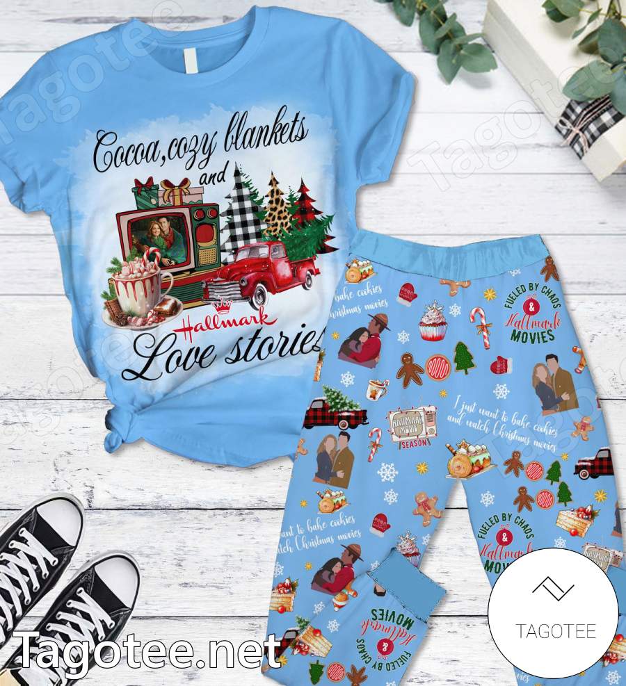 Cocoa Blankets And Hallmark Love Stories Pajamas Set