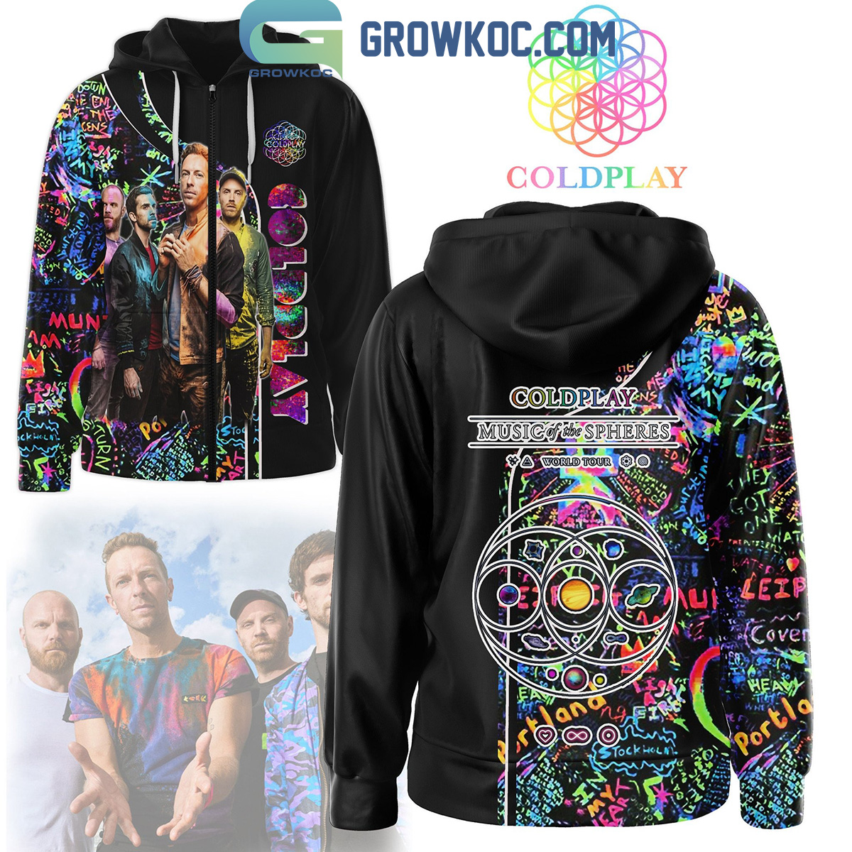 Coldplay Music Of The Spheres World Tour Hoodie Shirts2B1 S0skX