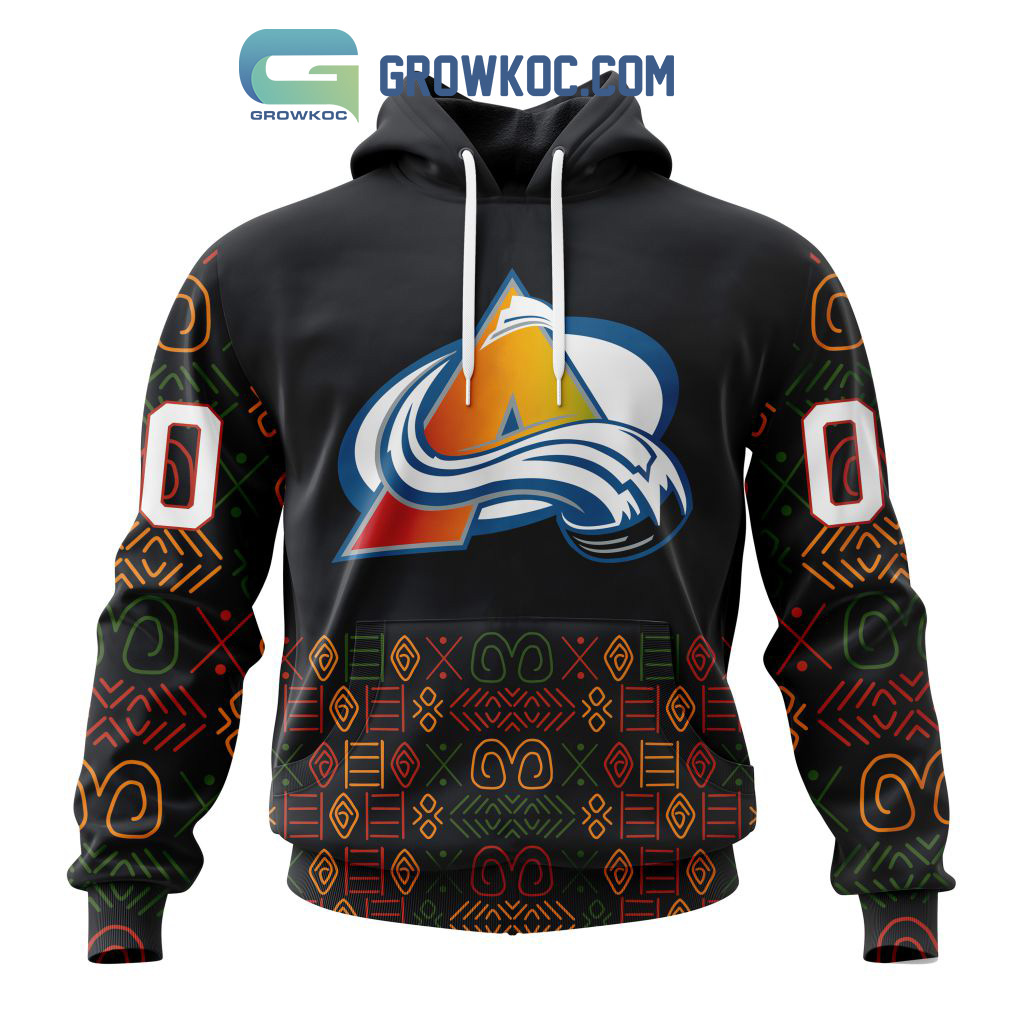 Colorado Avalanche Black History Month Personalized Hoodie Shirts2B1 6l0kT