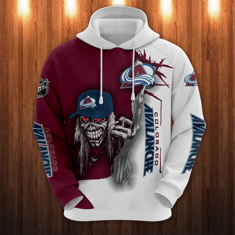 Colorado Avalanche Ultra Death Graphic Hoodie For Halloween 0