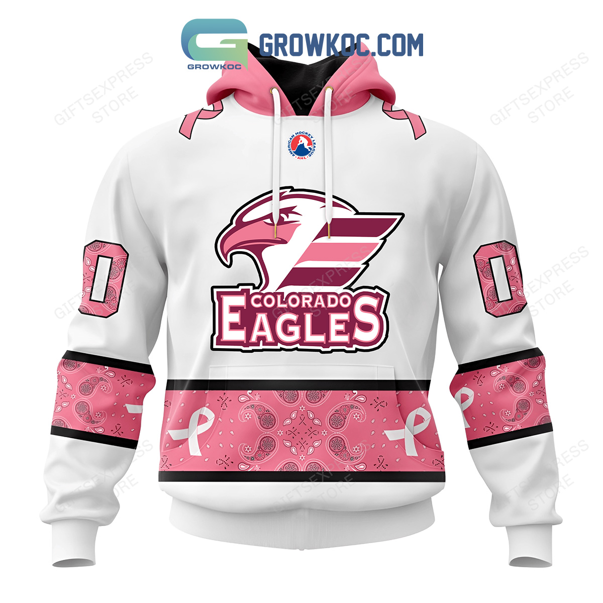 Colorado Eagles Breast Cancer Personalized Hoodie Shirts2B1 9DlbM