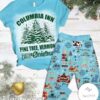 Columbia Inn Pine Tree Vermont Always A White Christmas Pajamas Set