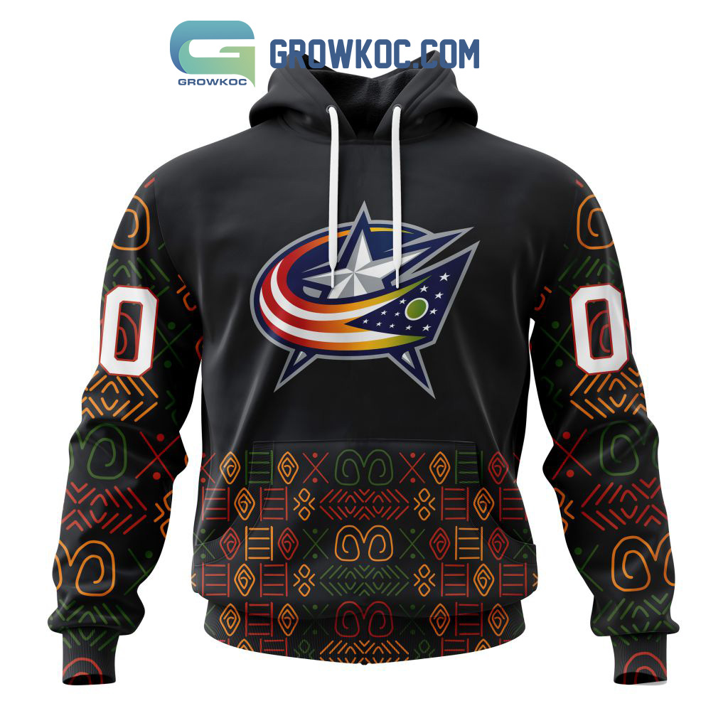 Columbus Blue Jackets Black History Month Personalized Hoodie Shirts2B1 vt10m