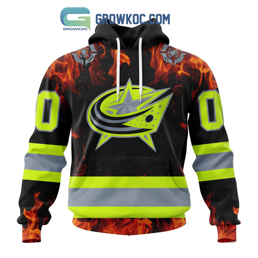 Columbus Blue Jackets Honoring Firefighters Hoodie Shirts2B1 4pW2S