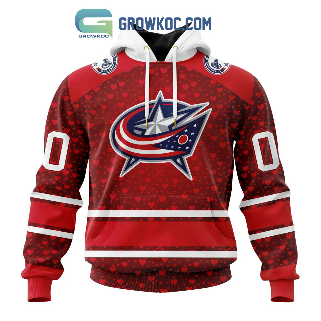 Columbus Blue Jackets Valentines Day Fan Hoodie Shirts2B1 F6f0X