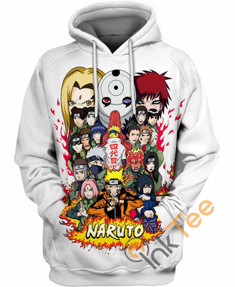 Cool Naruto Ninjas All Over Print Hoodie 3D 0