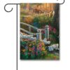 Cruela De Vil Thomas Kinkade Garden Disney Flag