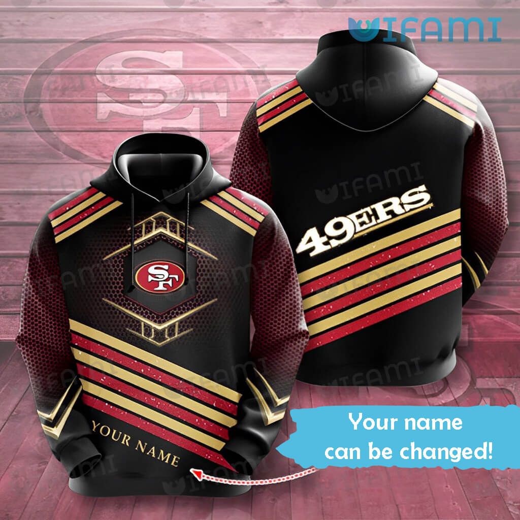 Custom All Over Print Hoodie for San Francisco 49ers Fans 3D Personalized Name 0