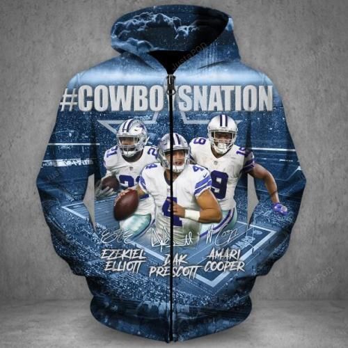 Custom Dallas Cowboys Zipper Hoodie Version 8 Perfect Gift for NFL Fans 1