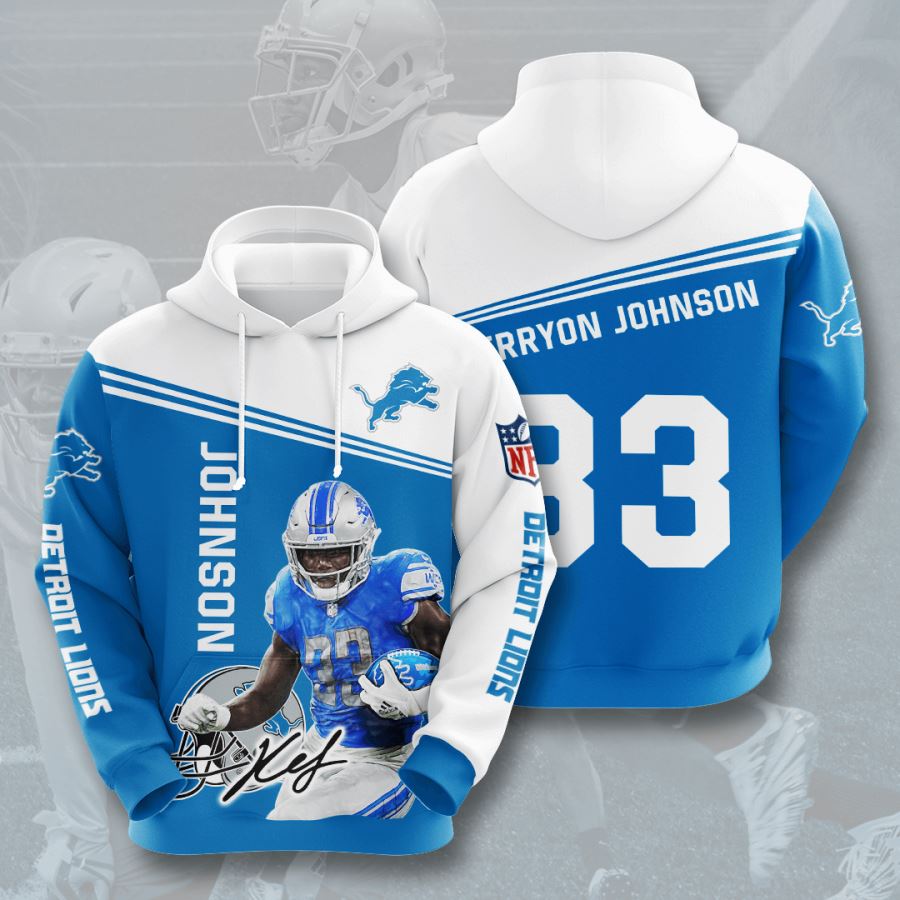 Custom Detroit Lions All Over Print Hoodie Sports Fan Essential 0