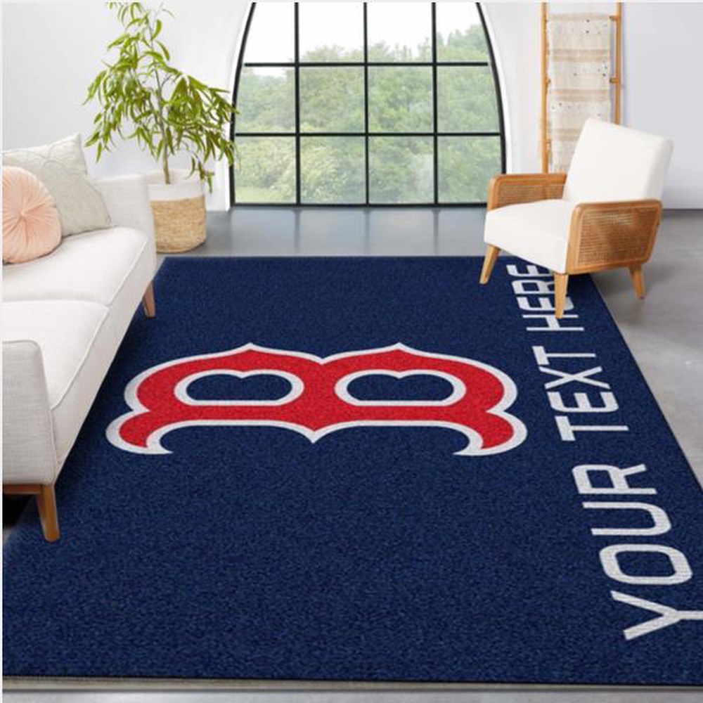 Customized MLB Boston Red Sox Area Rug Accent Team Logos Living Room And Bedroom Rug Us Gift Decor 1 f20sej