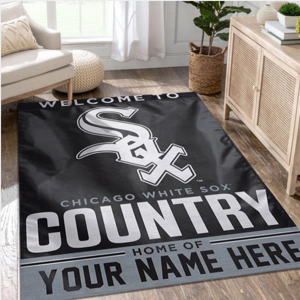 Customized MLB Chicago White Sox Area Rug Carpet Living Room Rug 1 vy6u9y