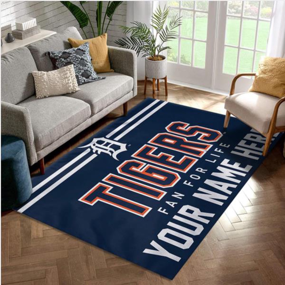 Customized MLB Detroit Tigers Area Rug Living Room Rug 1 ysv67j