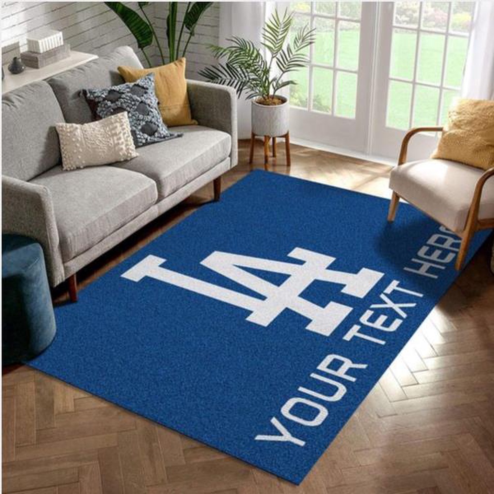 Customized MLB Los Angeles Dodgers Area Rug Team Logos Kitchen Family Gift Us Decor 1 l1fe0f
