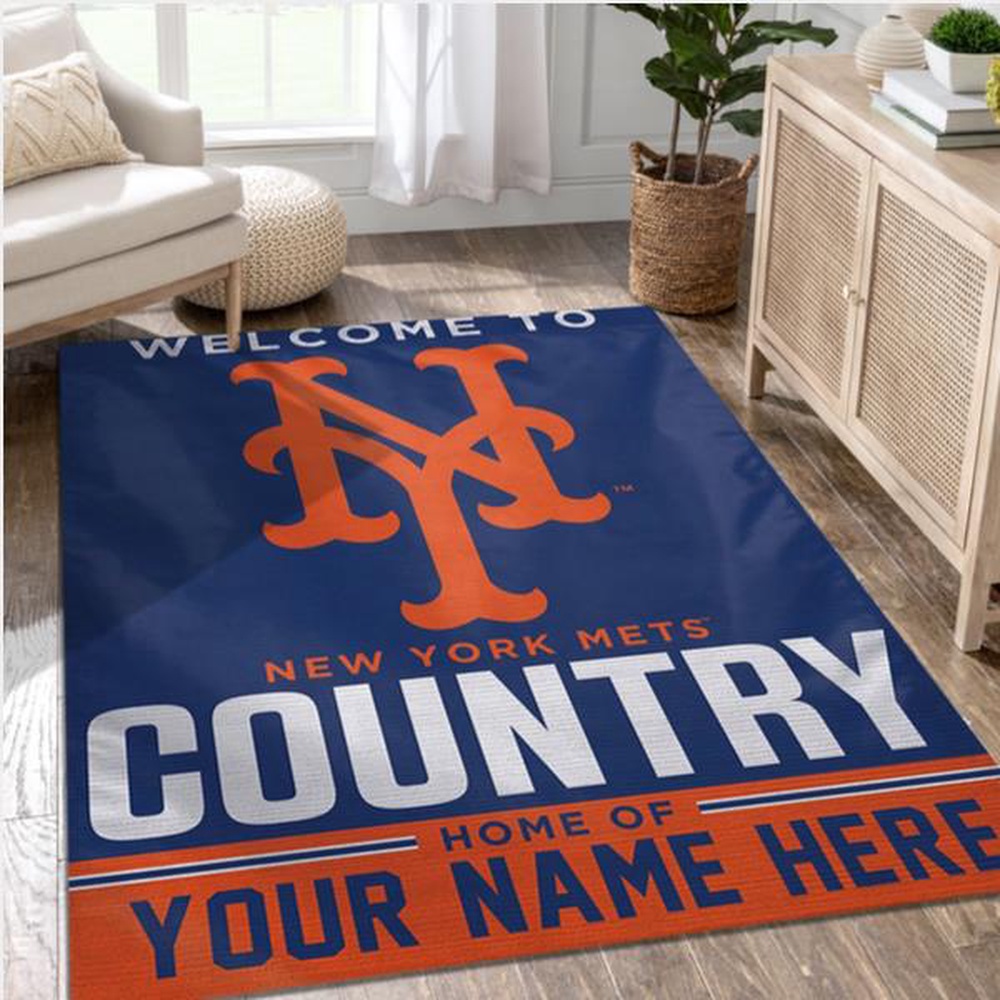 Customized MLB New York Mets Area Rug Living Room Rug 1 oa7oab