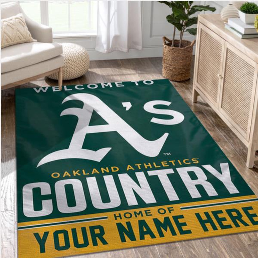 Customized MLB Oakland Athletics Area Rug Carpet Living Room Rug 1 xivixu