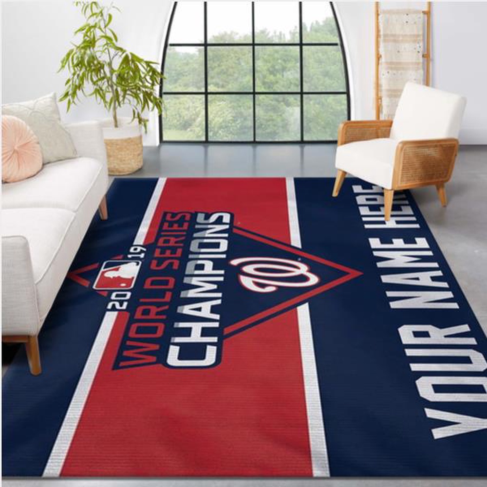 Customized MLB Washington Nationals Area Rug World Series Champions Carpet Living Room Rug 1 gnykzf
