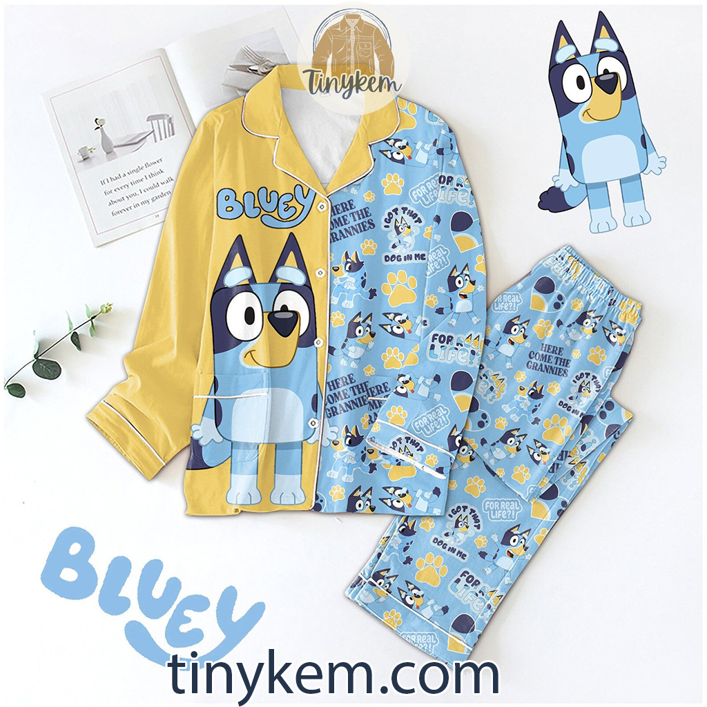 Cute Bluey Cartoon Pajamas Set2B1 cUHrw