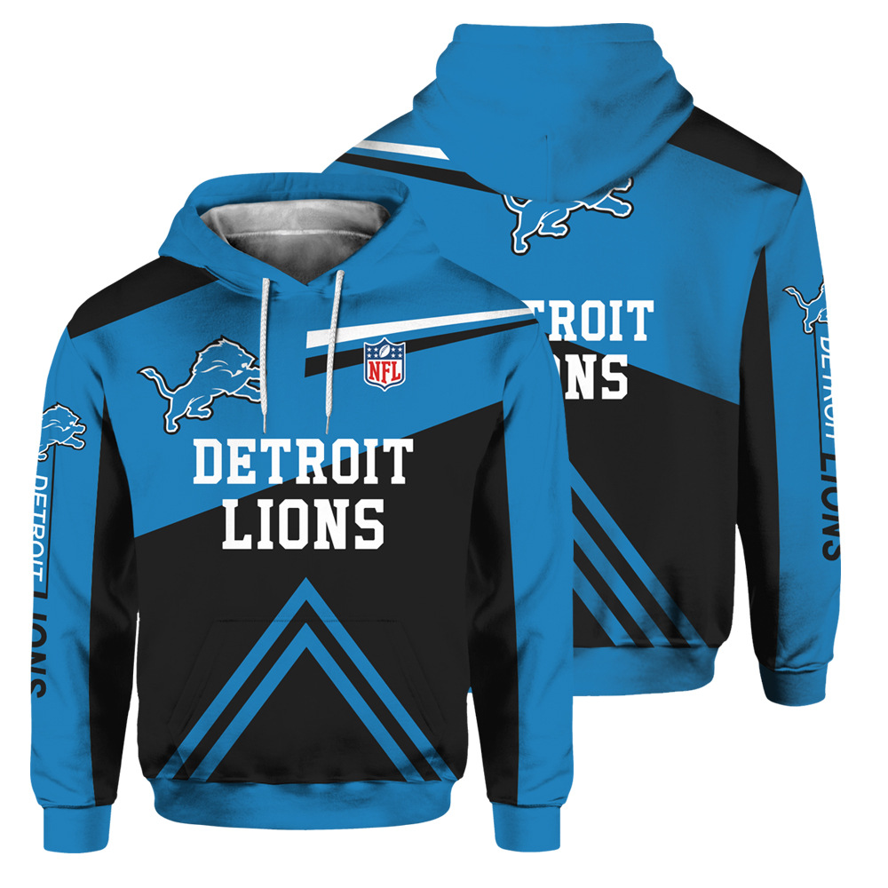 Cute Detroit Lions Zip Hoodie Great For Showing Team Spirit 0