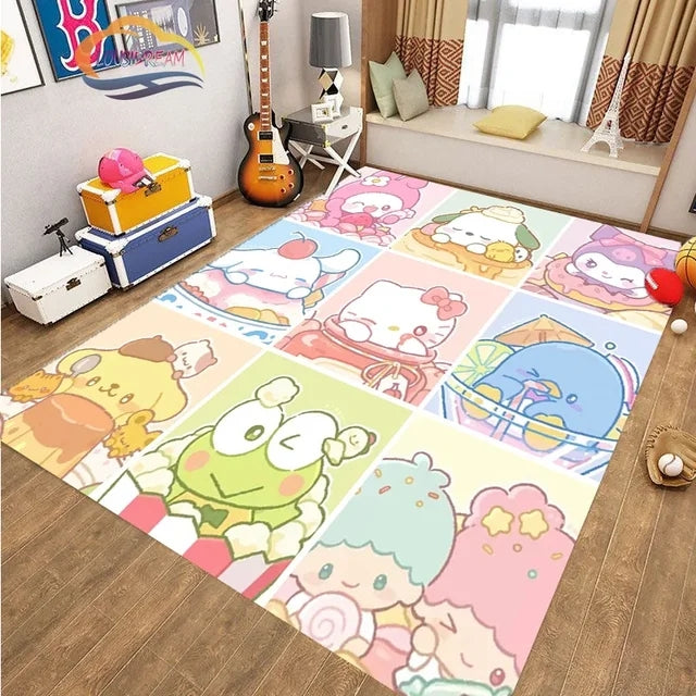 CuteKuromiSanrioCarpetLivingRoomBedroomSofaRugDoorMatKitchenBathroom 10