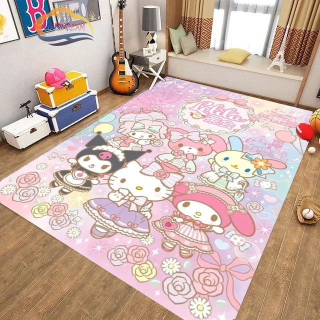 CuteKuromiSanrioCarpetLivingRoomBedroomSofaRugDoorMatKitchenBathroom 2