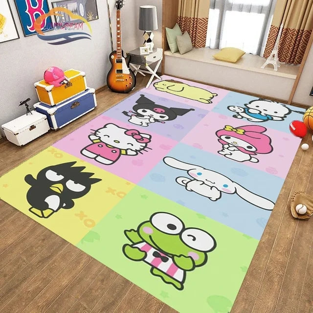 CuteKuromiSanrioCarpetLivingRoomBedroomSofaRugDoorMatKitchenBathroom 3