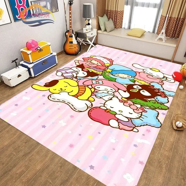 CuteKuromiSanrioCarpetLivingRoomBedroomSofaRugDoorMatKitchenBathroom 5