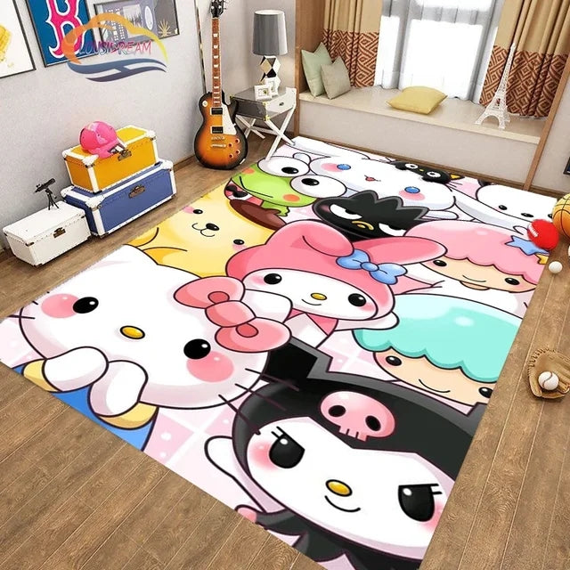 CuteKuromiSanrioCarpetLivingRoomBedroomSofaRugDoorMatKitchenBathroom 6