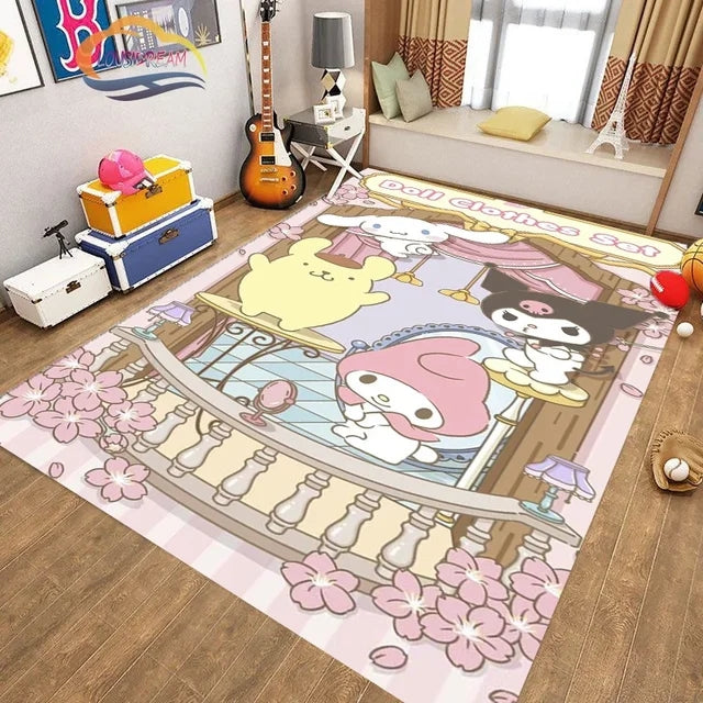 CuteKuromiSanrioCarpetLivingRoomBedroomSofaRugDoorMatKitchenBathroom 8