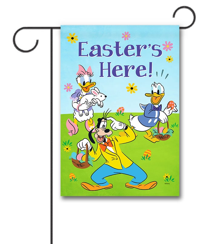 DIS2537 Donald Duck Daisy Duck and Goofy Disney Garden Flag