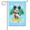 DIS2626 Disney Mickey Mouse Camping Garden Flag