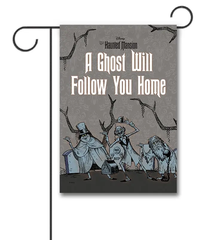 DIS2847 Disney Haunted Mansion Hitchhiking Ghosts Garden Flag