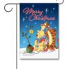 DIS2885 Disney Winnie the Pooh Christmas Garden Flag