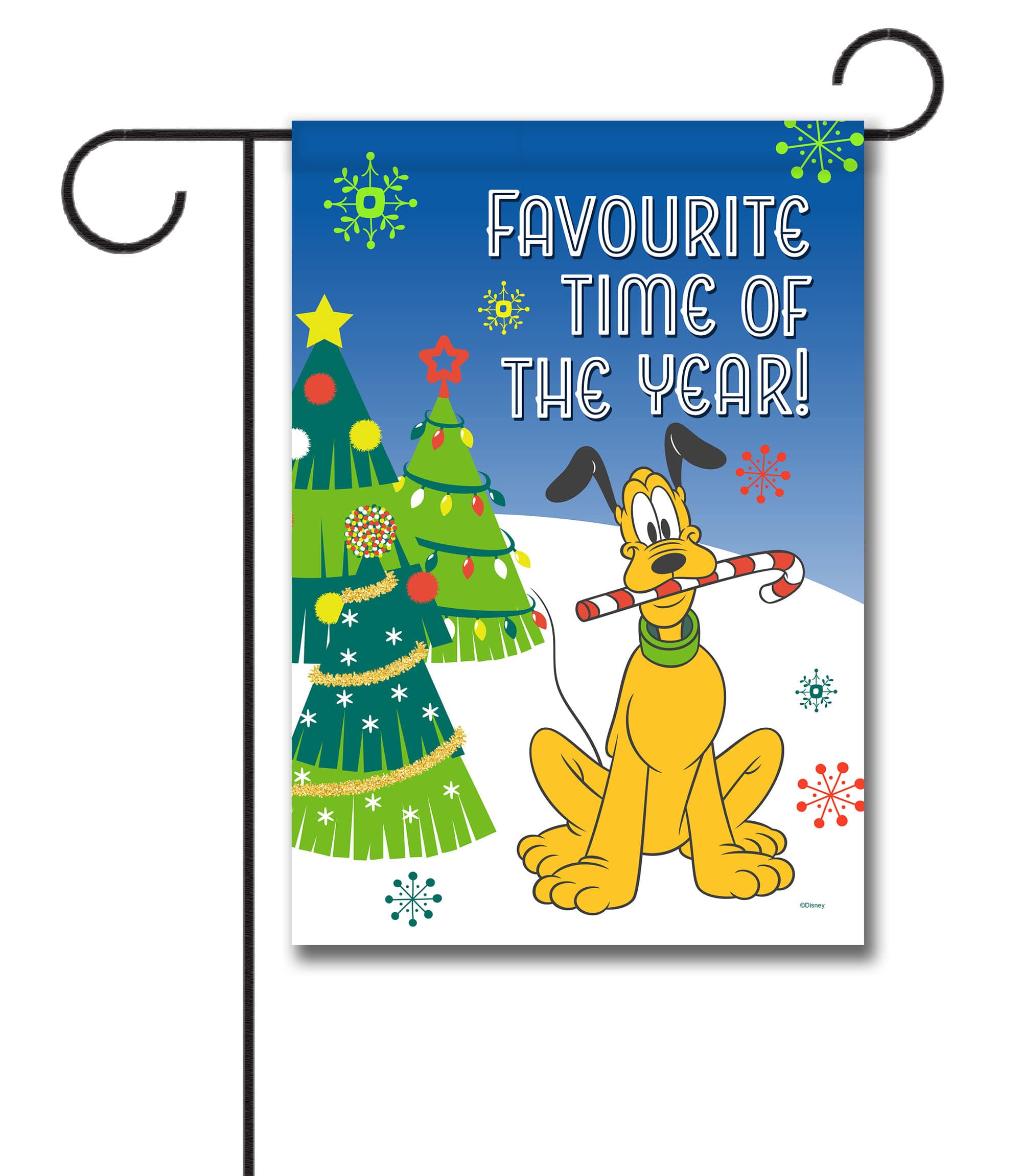 DIS2904 Pluto Disney Christmas Garden Flag