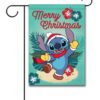 DIS2913 Disney Stitch Christmas Garden Flag