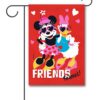 DIS3080 Disney Minnie Mouse and Daisy Duck Friends Valentines Day Garden Flag