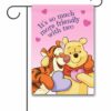 DIS3164 Disney Winnie the Pooh and Tigger Love Friendship Garden Flag