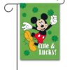 DIS3194 Disney Mickey Mouse St. Patricks Day Garden Disney Flag