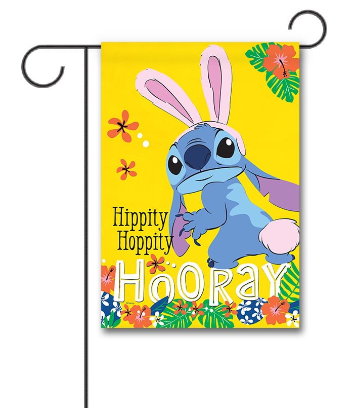 DIS3317 Disney Stitch Easter Garden Flag