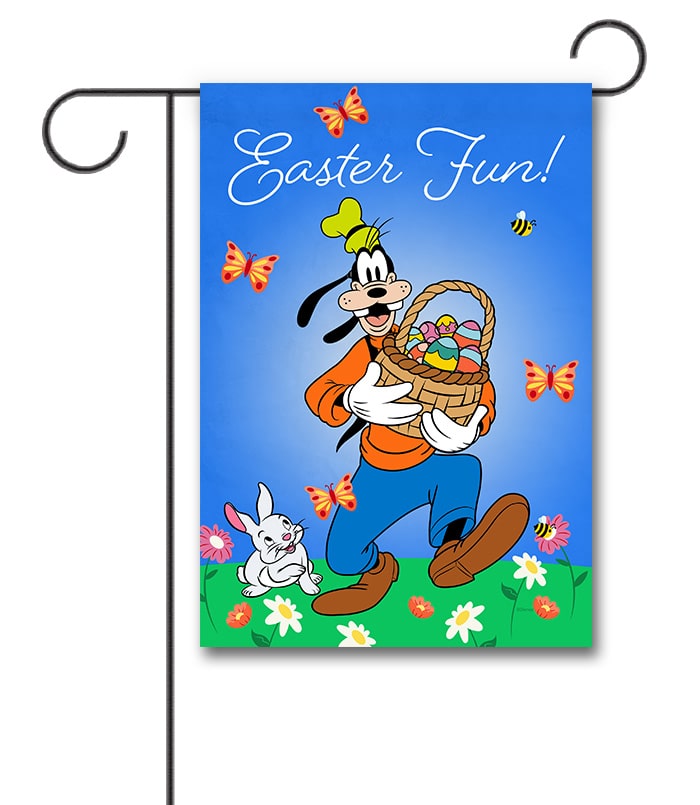 DIS3318 Disney Goofy Easter Garden Flag