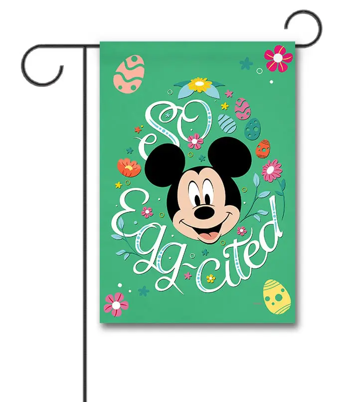 DIS3319 Disney Mickey Mouse Easter Garden Flag