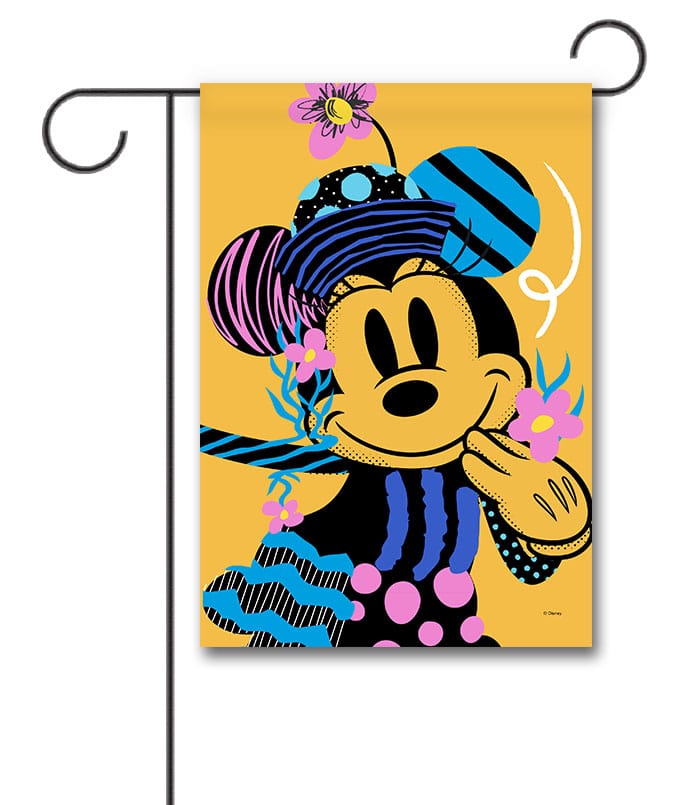 DIS3486 Pop Art Minnie Mouse Garden Flag