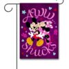 DIS3519 Disney Mickey Mouse and Minnie Mouse Kiss Valentines Day Garden Flag