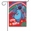 DIS3540 Disney Stitch Love Garden Flag