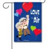 DIS3543 Disney Pixar Up Valentines Day Garden Flag