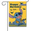 DIS3555 Disney Stitch Birthday Garden Flag