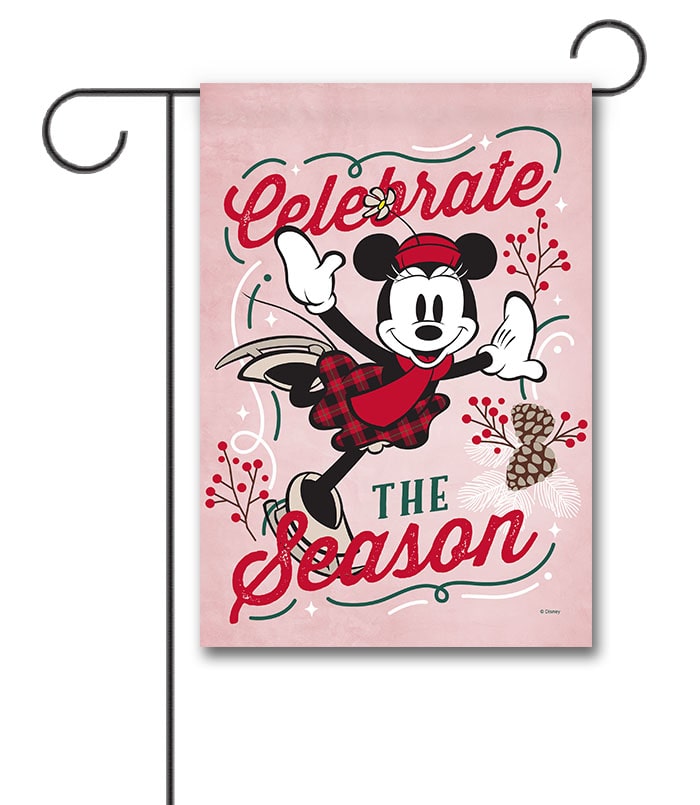 DIS3872 Disney Minnie Mouse Christmas Garden Flag